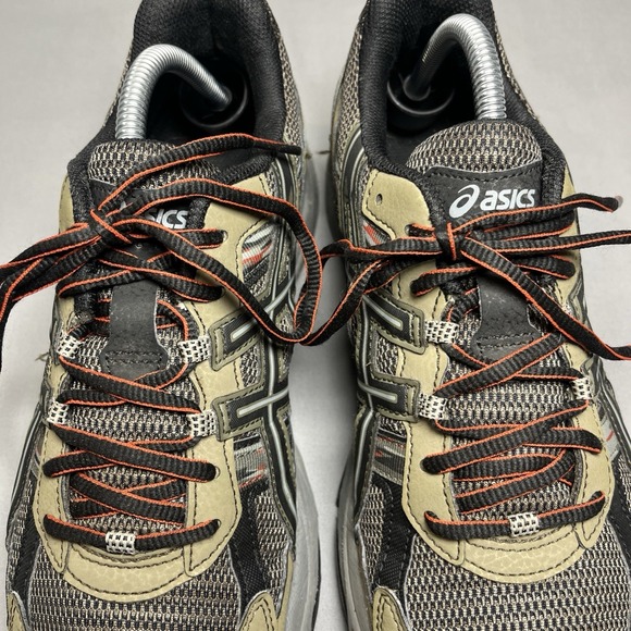 ASICS GEL-Venture‎ 5 Trail Running Shoes Men\'s Size 9 Olive Green Orange T5N3N